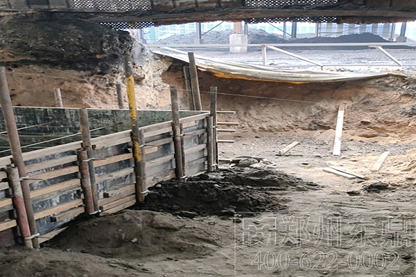 山西大同煤泥烘干机项目基础建设