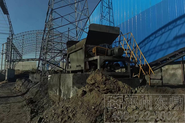 内蒙古大型煤泥烘干机设备安装现场
