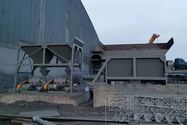 山西朔州大型煤泥烘干机项目安装现场