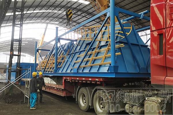 宁夏1000吨煤泥烘干机项目安装启动