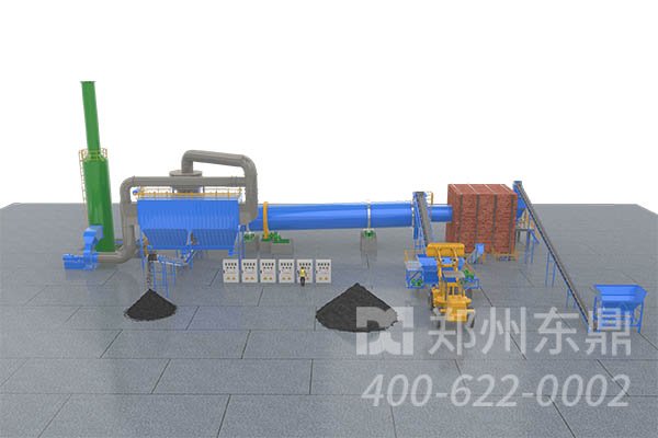 煤泥烘干机厂工艺流程图