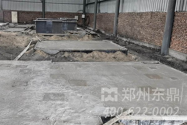 浮选精煤烘干机基础生产现场