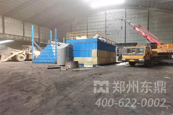 山西忻州煤泥烘干机设备安装现场