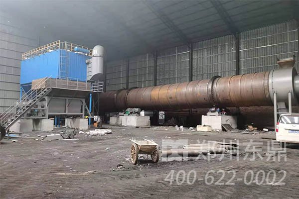 山西忻州煤泥烘干机设备安装现场情况