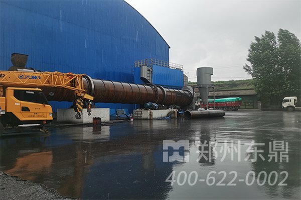 山西晋中煤泥烘干机设备安装现场