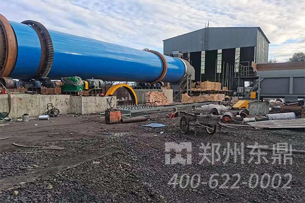 山西朔州煤泥烘干机生产线安装现场