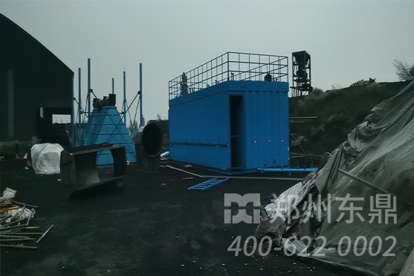 山西山阴县煤泥烘干机设备安装现场