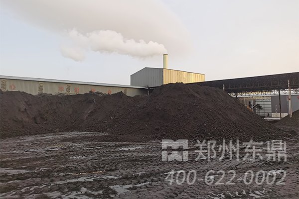山西朔州煤泥烘干机生产现场实拍图